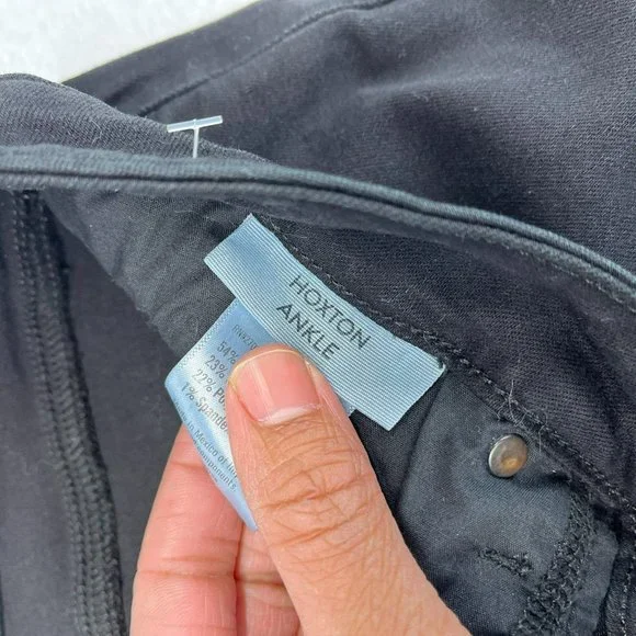 Paige Jeans Womens 34 Black Skinny HOXTON Ankle Stretch - Picture 4 of 11